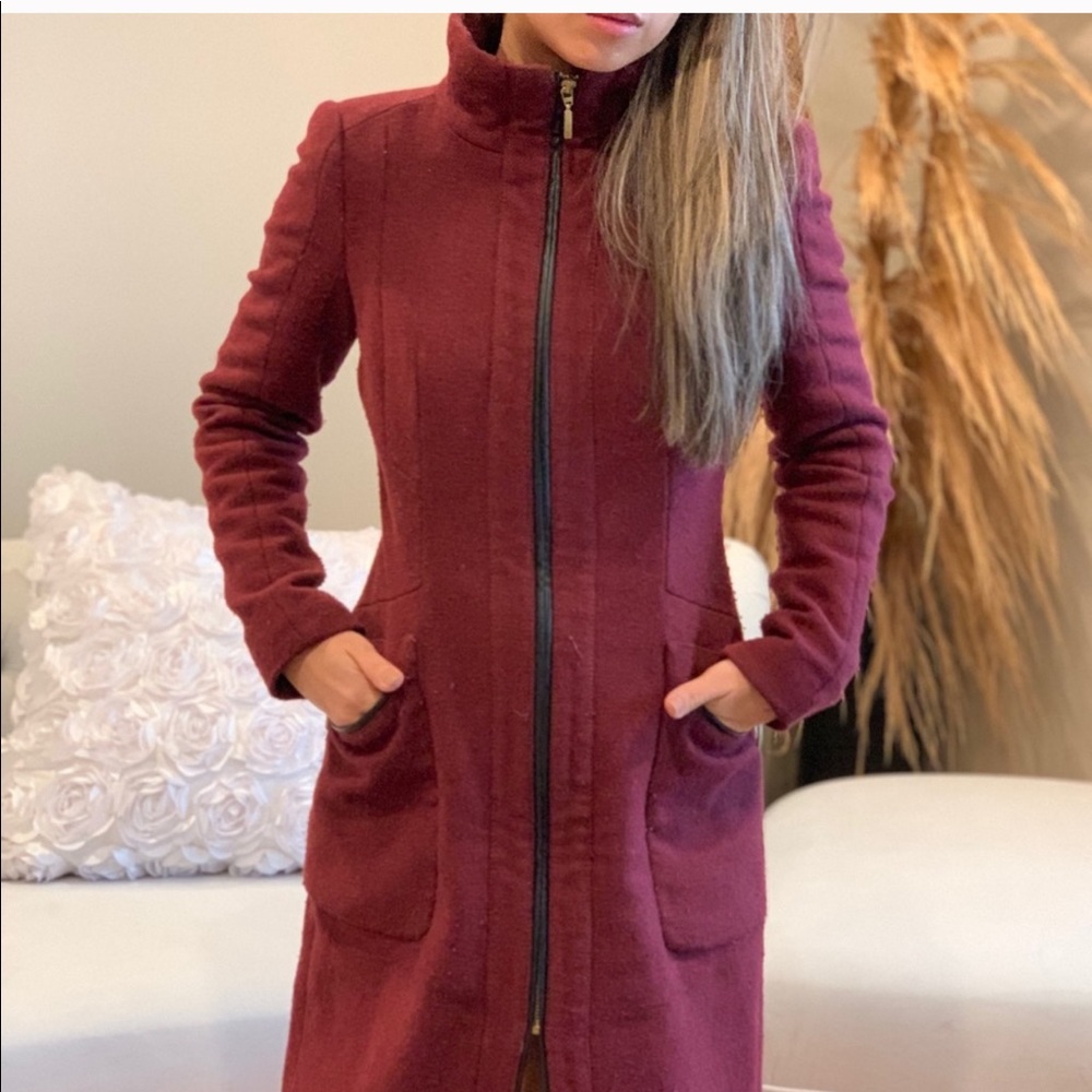 Zara burgundy jacket